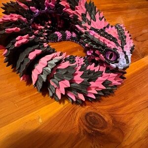 3d printed snake with glass eyes